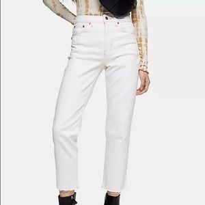 Topshop Straight Leg Jeans